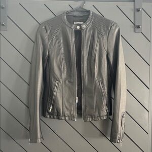 Express Women's Sleek Black Leather Jacket
